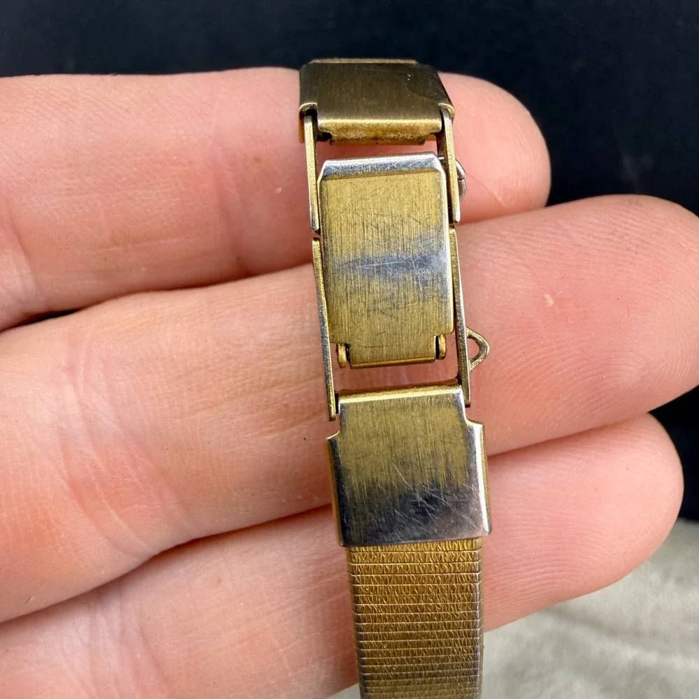 Vintage Seiko Watch Gold Tone McDonalds Logo Engraved EMS NOT RUNNING‎ READ
